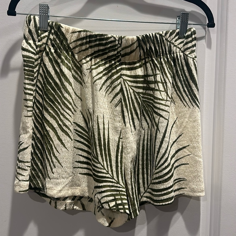 Tropical Palm Print Shorts